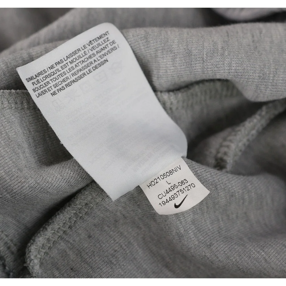 Nike Tech Fleece Joggers Mens Large Heather Gray Sweatpants CU4495-063 READ
